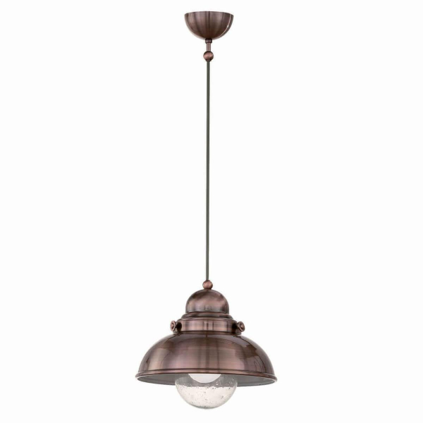 Подвесной светильник Ideal Lux Sailor SP1 D29 Rame 025278 Подвесной светильник Ideal Lux Sailor SP1 D29 Rame 025278