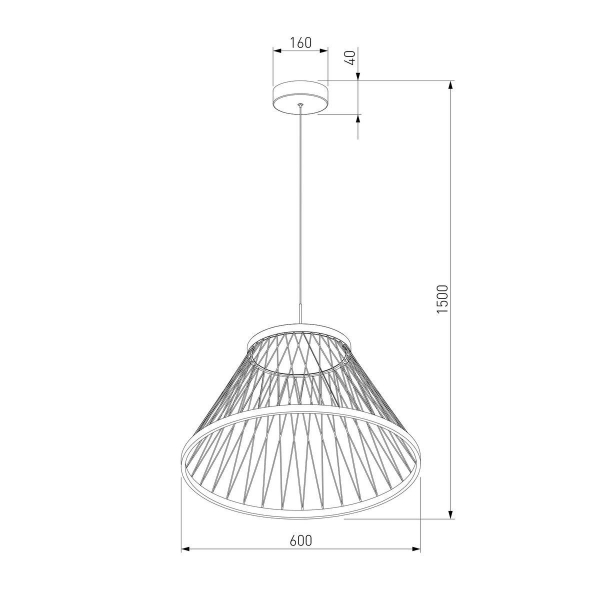Подвесной светодиодный светильник Eurosvet Cesta 40017/1 LED коричневый Подвесной светодиодный светильник Eurosvet Cesta 40017/1 LED коричневый