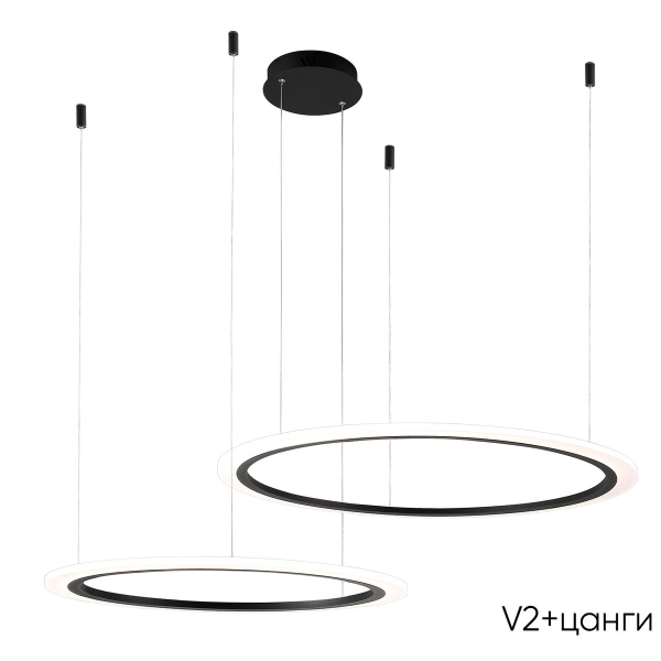 Подвесной светодиодный светильник Crystal Lux Manzana SP53W Led  Black