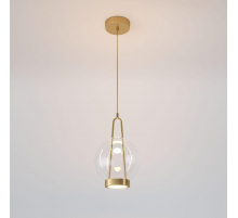 Подвесной светодиодный светильник Eurosvet Frasco 50267/1 LED латунь