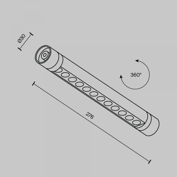 Светильник Maytoni Technical C149CL-L300-6W3K-B Светильник Maytoni Technical C149CL-L300-6W3K-B