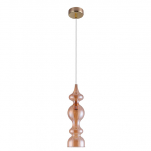 Подвесной светильник Crystal Lux Iris SP1 A Amber