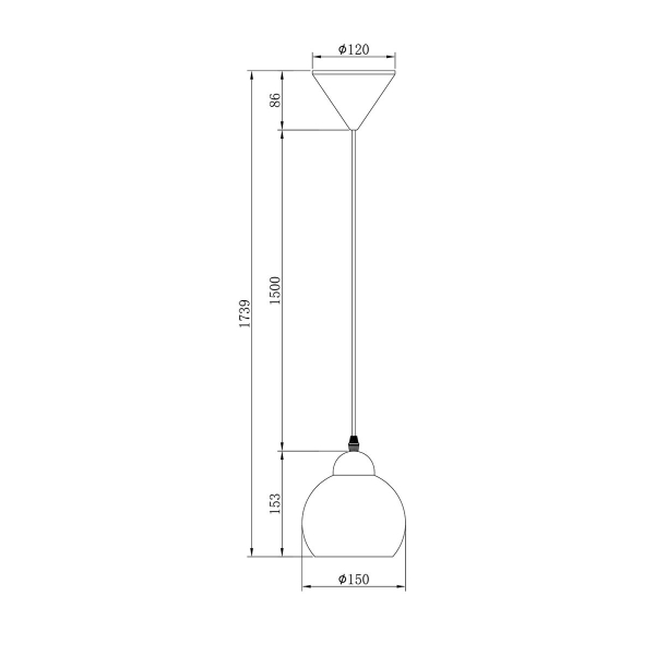 Подвесной светильник Escada Solo 10178/1S Black