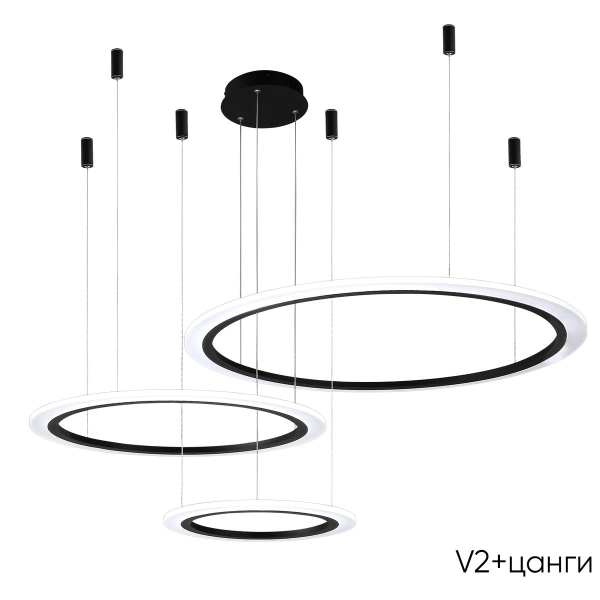 Подвесной светодиодный светильник Crystal Lux Manzana SP67W Led  Black