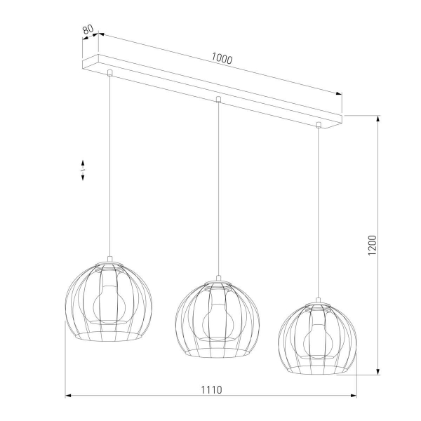 Подвесной светильник TK Lighting 4483 Universo Black Подвесной светильник TK Lighting 4483 Universo Black