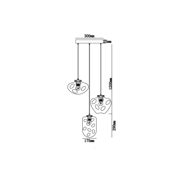 Подвесной светильник Vele Luce Alieno VL5352P03 Подвесной светильник Vele Luce Alieno VL5352P03