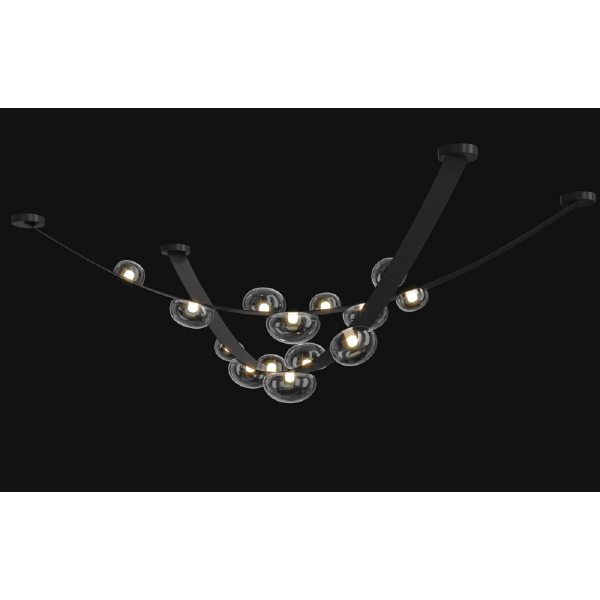 Подвесной светодный светильник Crystal Lux Bosque SP7 L3000 Black/Transparent Подвесной светодный светильник Crystal Lux Bosque SP7 L3000 Black/Transparent