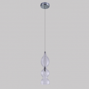 Подвесной светильник Crystal Lux Iris SP1 B Transparent