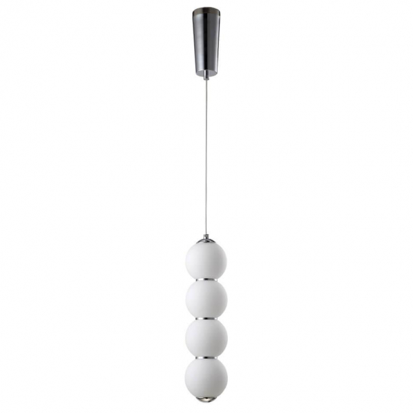 Подвесной светодиодный светильник Crystal Lux Desi SP4 Chrome/White Подвесной светодиодный светильник Crystal Lux Desi SP4 Chrome/White