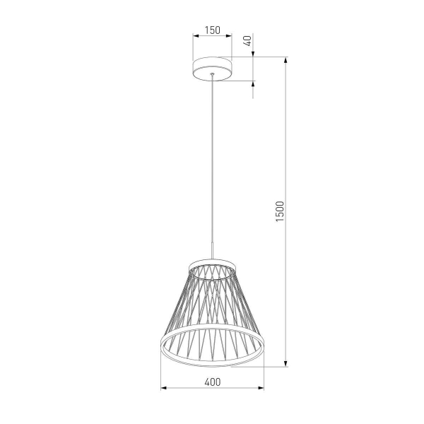 Подвесной светодиодный светильник Eurosvet Cesta 40016/1 LED коричневый Подвесной светодиодный светильник Eurosvet Cesta 40016/1 LED коричневый