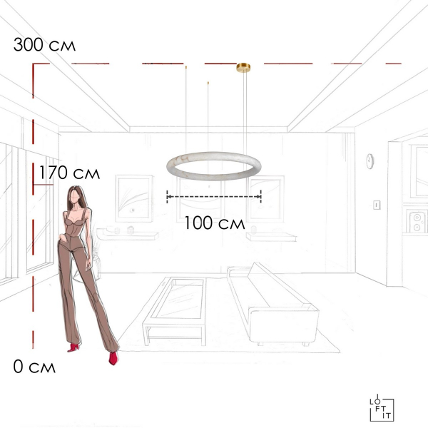 Подвесной светильник LOFT IT Oslo 10407/1000 Подвесной светильник LOFT IT Oslo 10407/1000
