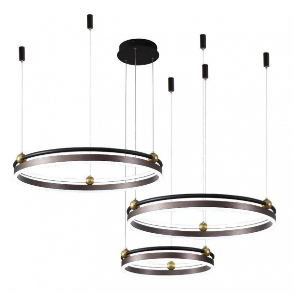 Подвесной светодиодный светильник Crystal Lux Fernando SP158W Led Coffee/Black Подвесной светодиодный светильник Crystal Lux Fernando SP158W Led Coffee/Black