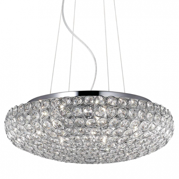 Подвесной светильник Ideal Lux King SP7 Cromo 087979 Подвесной светильник Ideal Lux King SP7 Cromo 087979