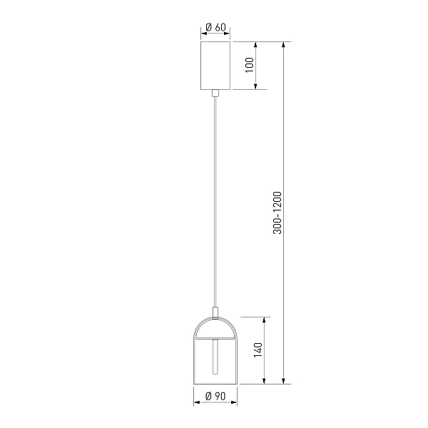 Подвесной светильник Eurosvet Palm 201056/1 LED латунь a072228
