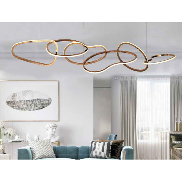 Подвесной светодиодный светильник Newport Alicia 15326/S Champagne gold М0068689 Подвесной светодиодный светильник Newport Alicia 15326/S Champagne gold М0068689