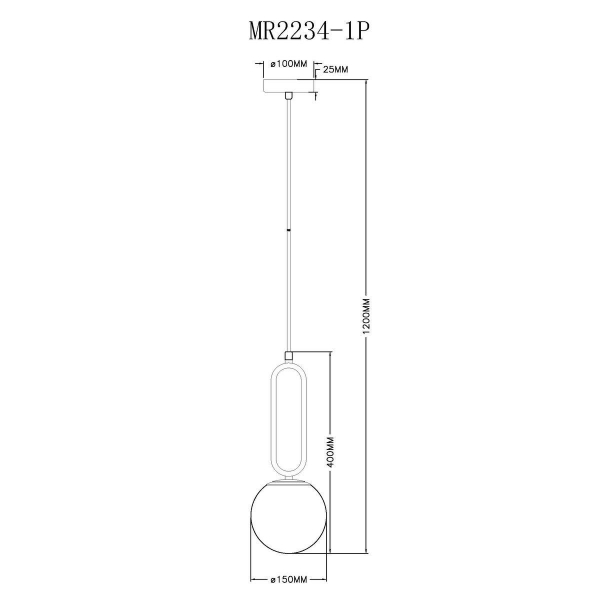 Подвесной светильник MyFar Pierre MR2234-1P Подвесной светильник MyFar Pierre MR2234-1P