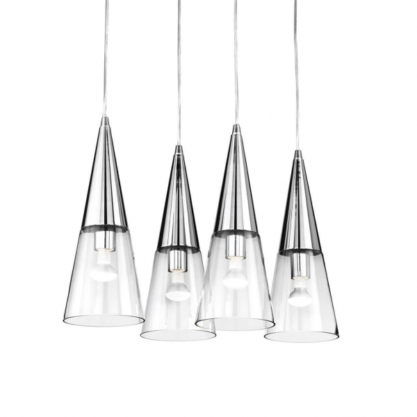 Подвесной светильник Ideal Lux Cono SP3 Cromo 112367 Подвесной светильник Ideal Lux Cono SP3 Cromo 112367