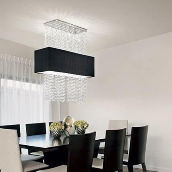Подвесной светильник Ideal Lux Phoenix SP5 Nero 101163 Подвесной светильник Ideal Lux Phoenix SP5 Nero 101163