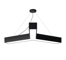 Подвесной светодиодный cветильник Geometria ЭРА Igrek SPO-143-B-40K-056 56Вт 4000К черный Б0050571