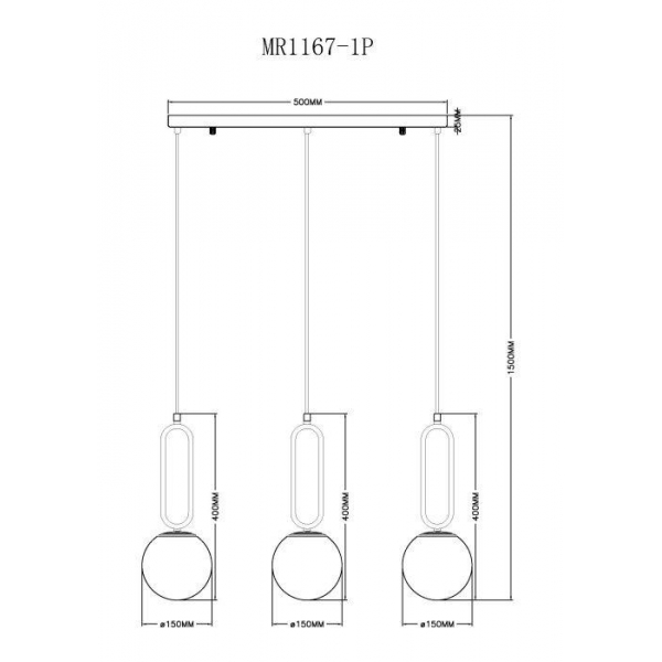 Подвесной светильник MyFar Pierre MR1168-3P Подвесной светильник MyFar Pierre MR1168-3P