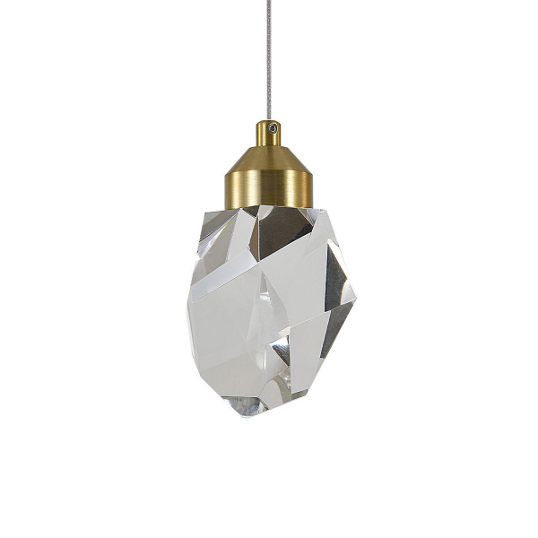 Подвесной светодиодный светильник Indigo Crystal 12053/1P Brass V000132L Подвесной светодиодный светильник Indigo Crystal 12053/1P Brass V000132L