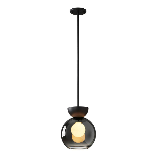 Подвесной светильник iLamp Mono P6079-1 BK+SM Подвесной светильник iLamp Mono P6079-1 BK+SM