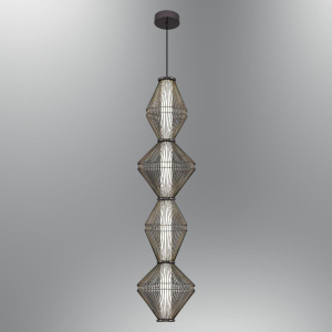 Светильник подвесной Alfa Light F3024-10 BLACK CHROME