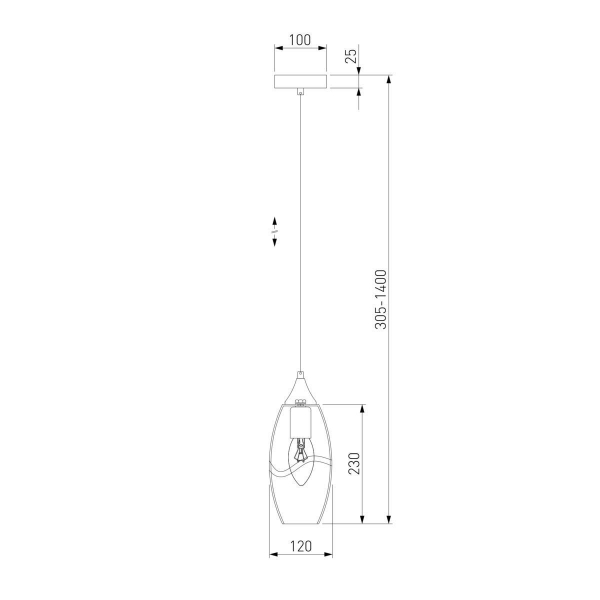 Подвесной светильник Eurosvet Lotus 50222/1 прозрачный Подвесной светильник Eurosvet Lotus 50222/1 прозрачный