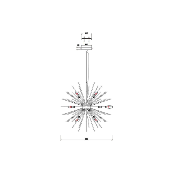 Подвесной светильник Vele Luce Brina VL5674P10 Подвесной светильник Vele Luce Brina VL5674P10