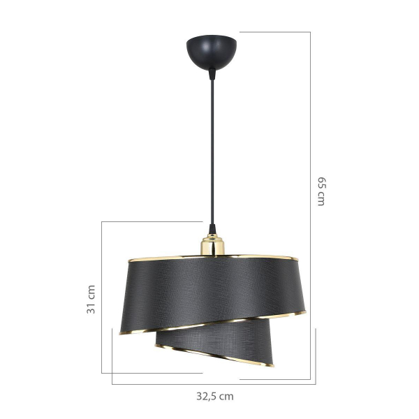 Подвесной светильник Toplight Adriana TL1621H-01BK Подвесной светильник Toplight Adriana TL1621H-01BK