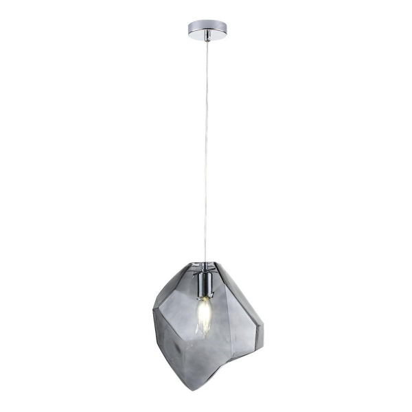 Подвесной светильник Crystal Lux NUESTRO SP1 CHROME/SMOKE Подвесной светильник Crystal Lux NUESTRO SP1 CHROME/SMOKE