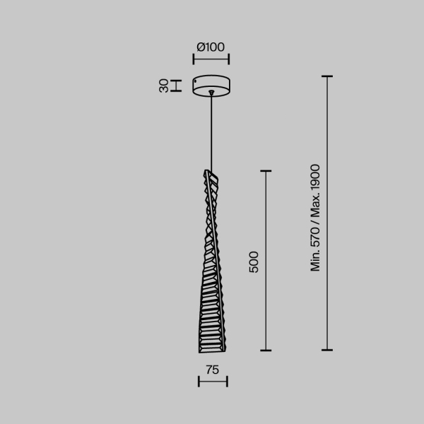 Подвесной светодиодный светильник Modelux Modestyle MS.88910.1 CR