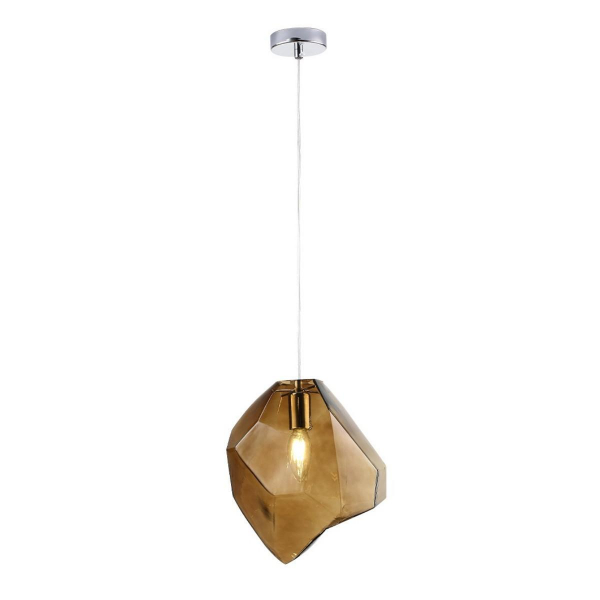 Подвесной светильник Crystal Lux NUESTRO SP1 CHROME/BROWN Подвесной светильник Crystal Lux NUESTRO SP1 CHROME/BROWN