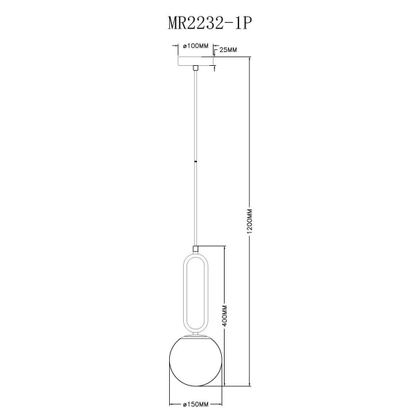 Подвесной светильник MyFar Pierre MR2232-1P Подвесной светильник MyFar Pierre MR2232-1P