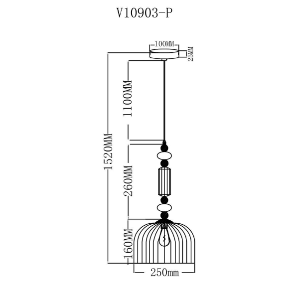 Подвесной светильник Moderli Charm V10903-P Подвесной светильник Moderli Charm V10903-P