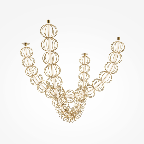 Подвесной светодиодный светильник Maytoni Golden Cage MOD216PL-L42G3K