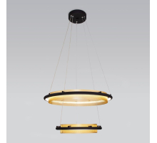 Подвесной светодиодный светильник Eurosvet Imperio 90241/2 черный/ золото Smart