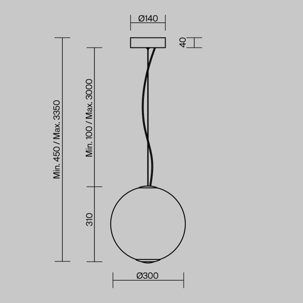 Подвесной светильник Maytoni MOD397PL-L15CH3K