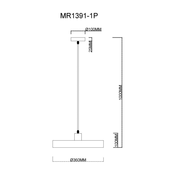 Подвесной светильник MyFar Ria MR1391-1P Подвесной светильник MyFar Ria MR1391-1P