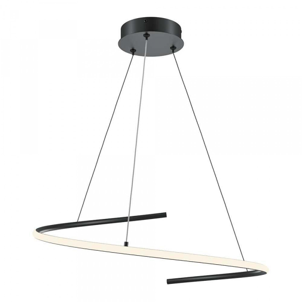 Подвесной светодиодный светильник Maytoni Curve MOD242PL-L33BK Подвесной светодиодный светильник Maytoni Curve MOD242PL-L33BK