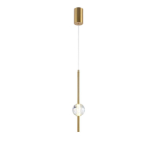 Подвесной светодиодный светильник Indigo Ciondolo 11066/1P Brass V000170L