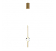 Подвесной светодиодный светильник Indigo Ciondolo 11066/1P Brass V000170L