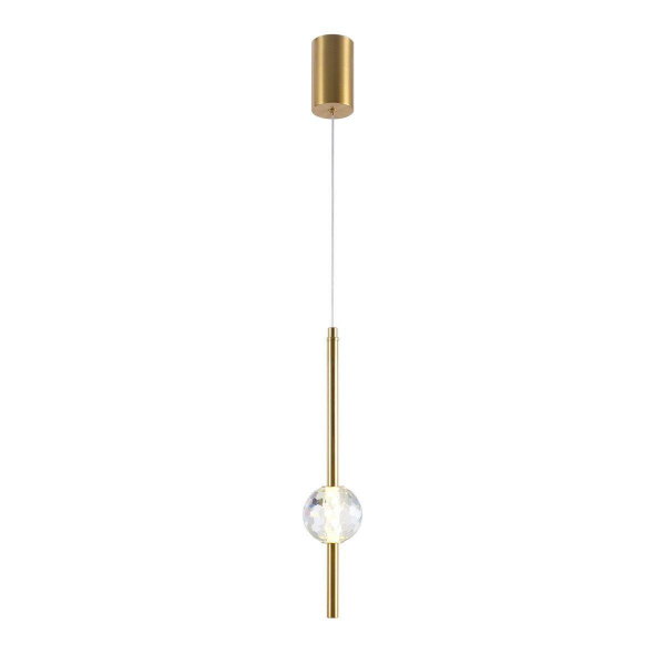 Подвесной светодиодный светильник Indigo Ciondolo 11066/1P Brass V000170L Подвесной светодиодный светильник Indigo Ciondolo 11066/1P Brass V000170L