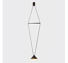 Подвесной светодиодный светильник Italline IT03-1430 black/orange