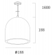 Подвесной светильник Deko-Light Concreto 342128