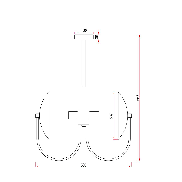 Подвесной светильник Freya Эллипс / Ellipse FR5320PL-04B