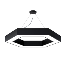 Подвесной светодиодный cветильник Geometria ЭРА Hexagon SPO-124-B-40K-051 51Вт 4000К черный Б0050557