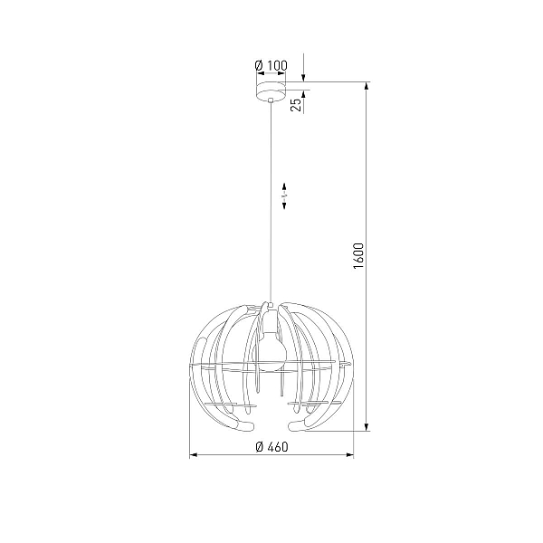 Подвесной светильник TK Lighting 6886 Venus