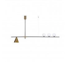 Подвесной светильник Lumina Deco Renzo LDP 6043-4 BK+MD