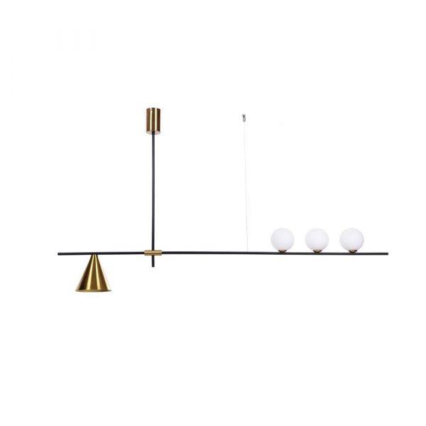 Подвесной светильник Lumina Deco Renzo LDP 6043-4 BK+MD Подвесной светильник Lumina Deco Renzo LDP 6043-4 BK+MD